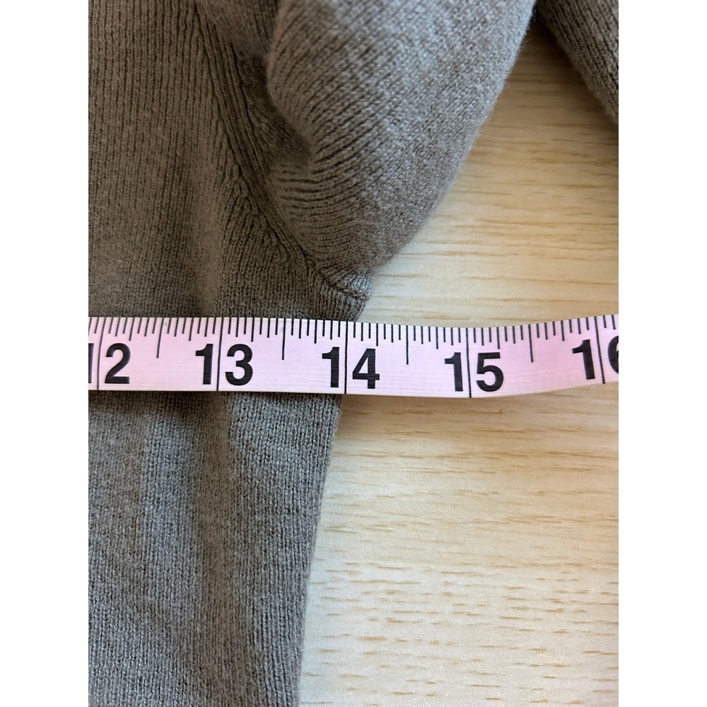 Aritzia Wilfred Rebecca Sweater Turtleneck Crop Top Size XS‎ Green Olive AS IS - Picture 8 of 8